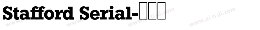 Stafford Serial字体转换